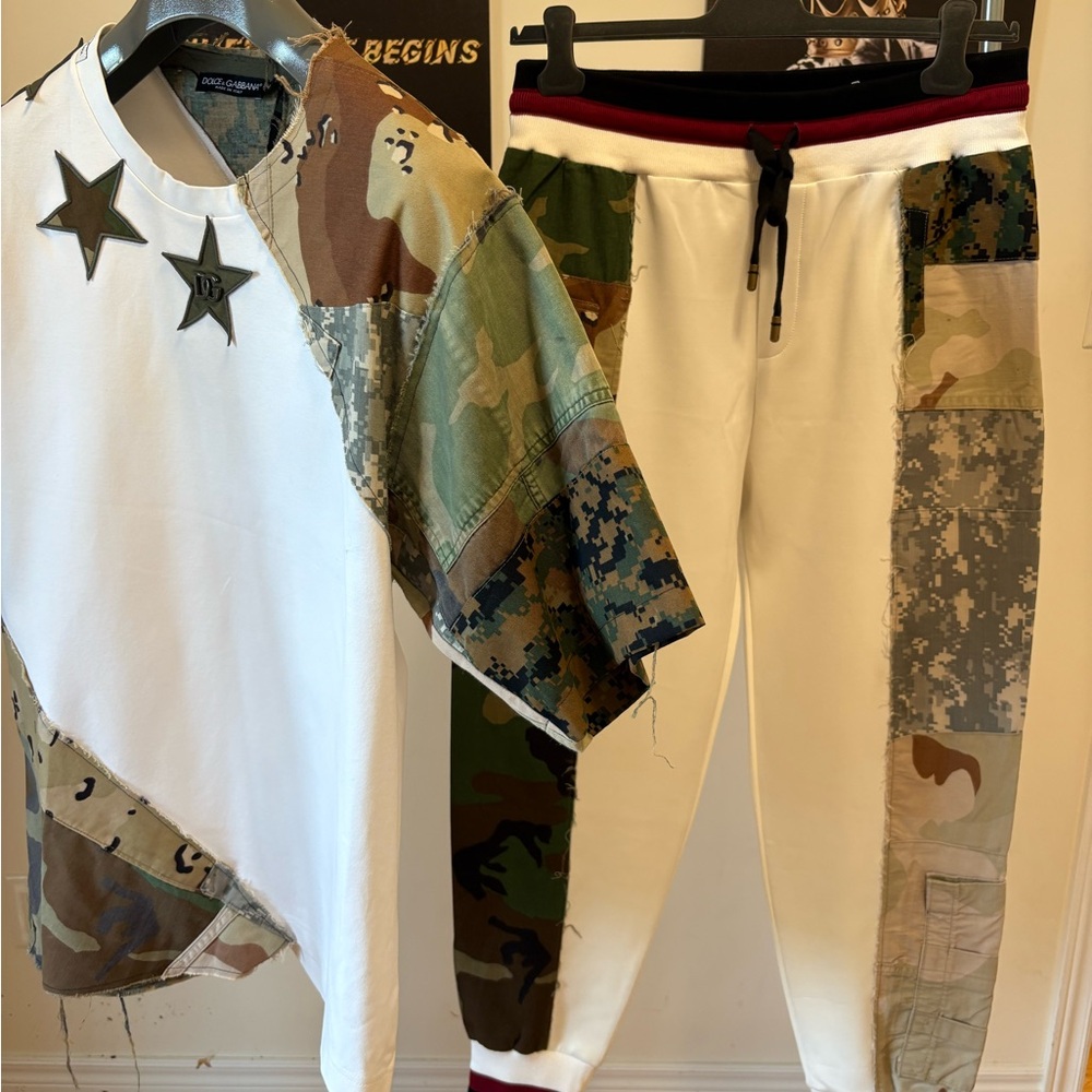 Dolce & Gabbana Camouflage Patchwork Set